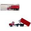 DCD Peterbilt 367 Red Roll-Off Dump Truck 1/87 (HO) Plastic