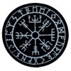 Viking Reflective Compass Vegvisir Embroidered Patch - Iron on Sew