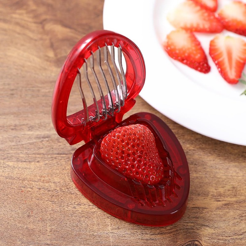 Strawberry Slicer, Egg Divider，Strawberry Slicer Kitchen Gadget Fruit Slicer for
