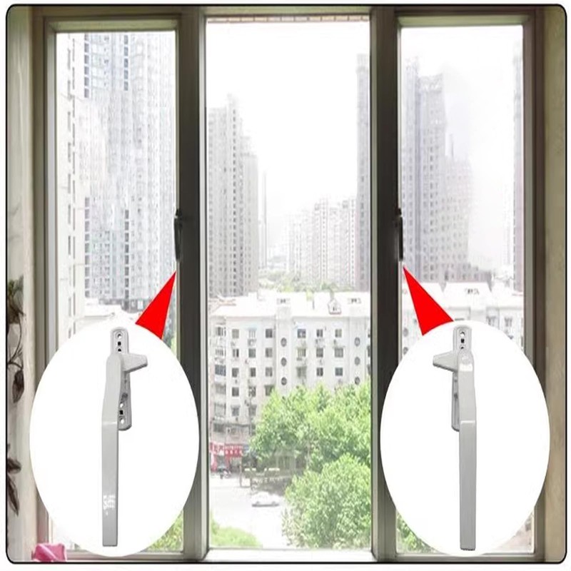 Yuiturt UPVC Window Handles, 2 Pcs White Cockspur Window Handle