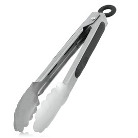 BBQ-Toro Stainless Steel Barbecue Tongs, 27 x 4 x 4 cm, Heat Resistant, Kitchen Tongs, Meat Tongs, Cooking Tongs, Reversible Tongs, Serving Tongs, Roasting Tongs, Barbecue Cutlery, Barbecue Fork,