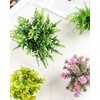 Clearain Fake Plants 6 Packs Artificial Plants Small Faux Plants