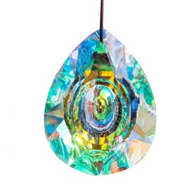 H&D HYALINE & DORA Crystal Prism Window Hanging Glass Rainbow Sun Catcher 89mm AB Chandelier Lamp Parts
