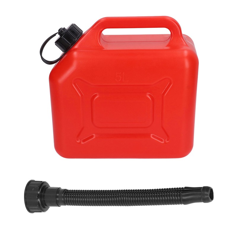 Gas Can 5L 1.3 Gallon ABS Leakage Free Red Portable