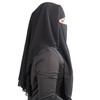 3-Layer Saudi Niqab for Women – Breathable Georgette, Full Face