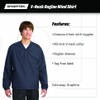 SPORT-TEK Unisex V-Neck Raglan Wind Shirt | Lightweight Windbreaker Jacket