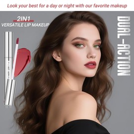 YBUETE Lip Gloss Velvet texture, Matte Lipstick Waterproof Long-Lasting Formula, 19-Hour Smudge-Proof Color, All-Day Comfort for Work & Play Non-Stick Cup Lip Tint for Women Girl