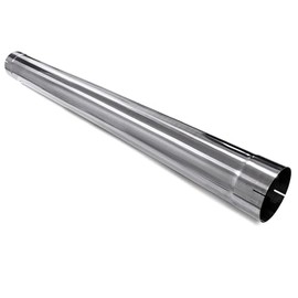 Colt Exhaust | Polished Straight Pipe Stainless Steel Exhaust Pipe 5" ID x 51" long | Automotive Replacement Part