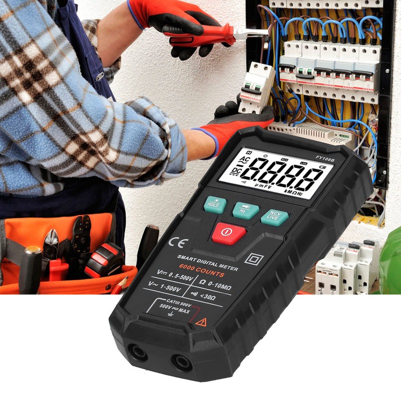 Digital Multimeter Full Automatic AC DC Voltage Resistance Tester for