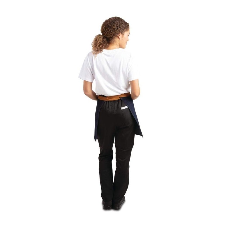 Whites Chefs Clothing BB465 Polycotton Southside Bistro Apron, 430mm x