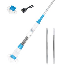 Handheld Pool & Hot Tub Vacuum - Poolstomach 29 Rechargeable Cordless Spa Cleaner for Debris | 7.5 GPM Powerful Suction with 2 Head Attachments