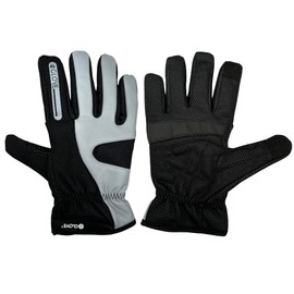 BIKE GelPro Hi-Vis Waterproof, Windproof & Touchscreen friendly cycling gloves - NEW & IMPROVED 2023 Model - Unisex (Black Hi-Vis, Large)