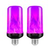 Bitrue LED Flame Bulbs, 4 Modes Purple Flame Effect Light