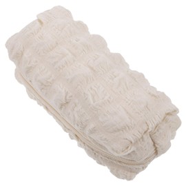 TOVINANNA Stylish Travel Makeup Bag Aesthetic Organizer with Large Capacity for Cosmetics and Stationery Soft Material Design Pouch for Men and Women Beige Style