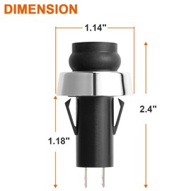 BBQ Future 66220 Igniter Button Switch with 67054 Wires Replacement for Weber Spirit II 310 Series, Spirit II E-310, Spirit II S-310 Grill Ignitor, Weber 45000001, Weber 45010001, Weber 45020001 Parts