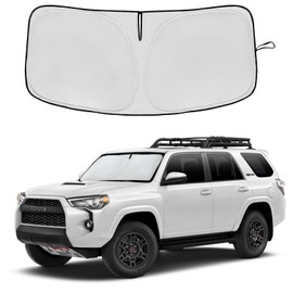 Windshield Sun Shade for Toyota RAV4 2019-2025 Double Layer 240T Front Window Shade Custom Fit Sun Visor Foldable Shade Blocks UV Rays Summer Must Have Car Accessories (RAV4 2019-2025)