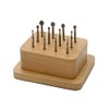 Deluxe Burs, Setting Assortment, 12 Pieces with Stand | BUR-540.05