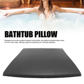 Badekissen PU Anti Slip Spa Badewanne Kissen Weiche Kopfstütze Kissen mit Saugnäpfeln für Zuhause, Badezimmer, Spa 14,57x12.99x3.07inch