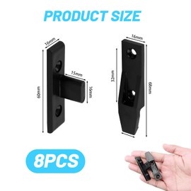 XdealCozyxc 8 Pairs Bath Panel Clips, Bath Panel Fixing Kit for Kitchen Cabinets Wardrobe Bed Table