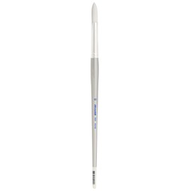 Silver Brush Limited 1500 Silverwhite Round Brush, Watercolor, Acrylics, Gouache, or Oil Brush, Size 12, Long Handle