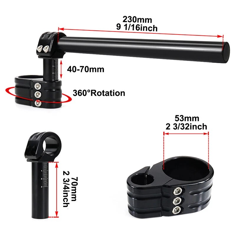 xitomer Separate Racing Handlebar Aftermarket Fit For Ducati Panigale V4