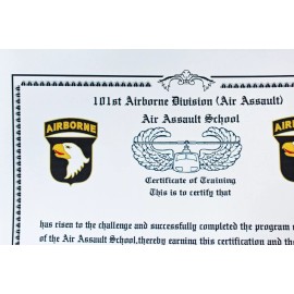 C14 101 Airborne Division Air Assault Course - great airborne cert
