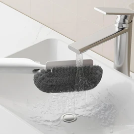 Scrub Brush For Shower - Bathroom Cleaning Brush Scrub Brushes For Shower Tile with Soap Dispenser Multi-Functional Household Scrubber, Window Tracks Bathroom Showers Corner Hinges