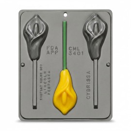 Calla Lily Lollipop Chocolate Candy Mold 3401