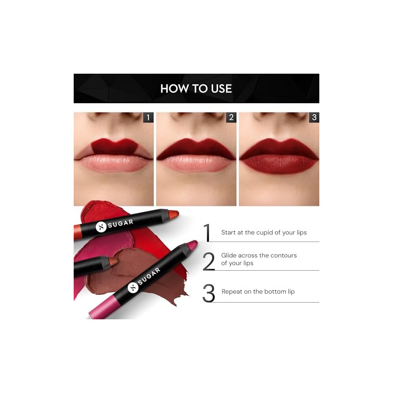 SUGAR Cosmetics Labiales Matte As Hell Para Mujer. Duran Hasta