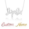 Collar con nombre personalizado para mujer, collar con placa de