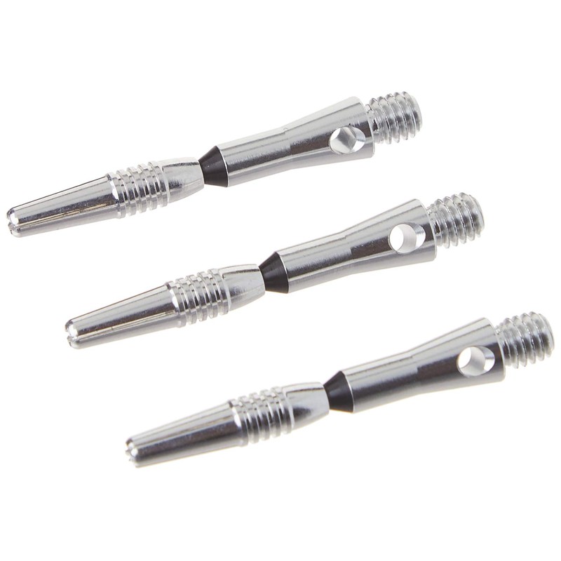 Viper Spinster Aluminum Dart Shaft: Short (SH), Silver, 3 Pack