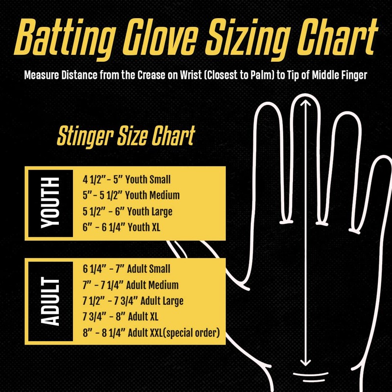 Color Crush Batting Gloves (Youth XL, Orange)