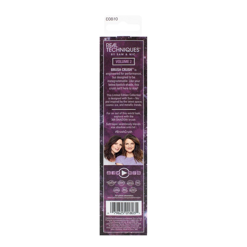 Real Techniques Brush Crush Volume 2 Eye Shadow Makeup Brush,