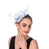 Sinamay Flower Feather Headband Fascinator Wedding Headwear Ladies Race Royal