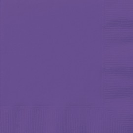 Neon Purple Bebidas servilletas, 20 ct