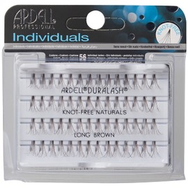 Ardell Individual Fake Eye Lashes, Naturals-Knot Free Long Brown
