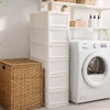 Bono House 36cm 6-Tier Transparent Plastic Drawer Unit Kitchen Storage