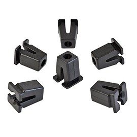 Expansion Nut Clips Universal Body in Black Pack of 15
