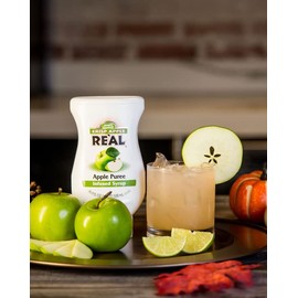 Crisp Apple Reàl Infused Exotics, Apple Puree Infused Syrup, 16.9 FL OZ Squeezable Bottle (Pack of 3)