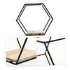 Parliky Sleek Hexagon Wire Shelving Iron Wall Shelf for Plant