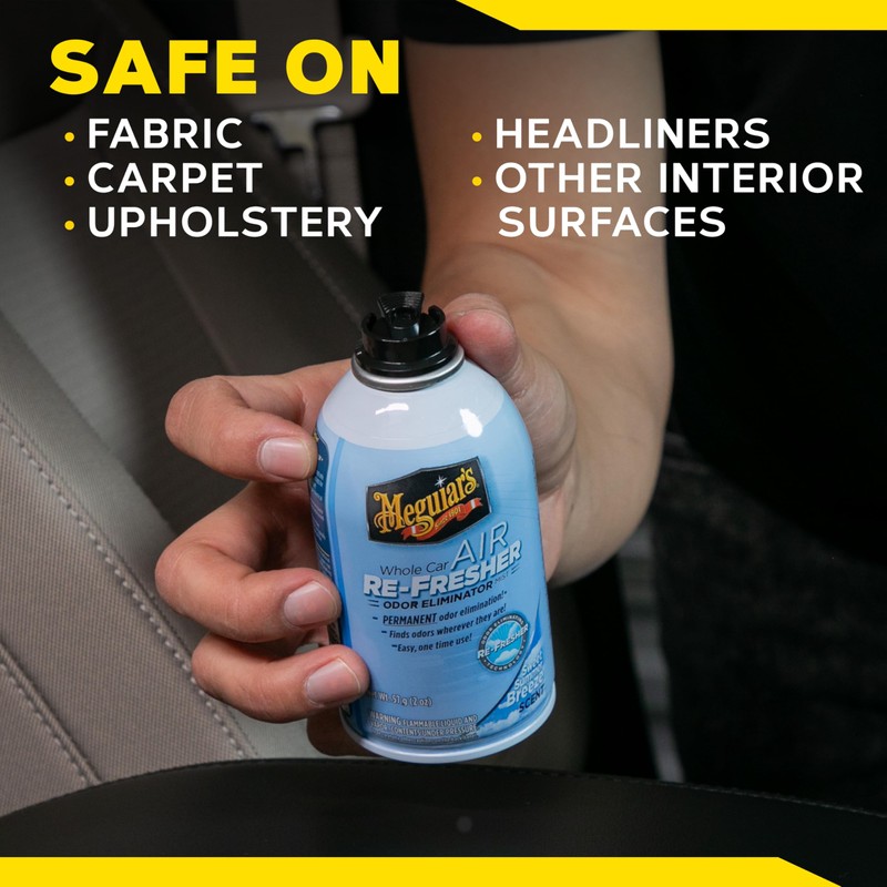 Meguiar's Whole Car Air Refresher, Odor Eliminator Spray Eliminates Strong