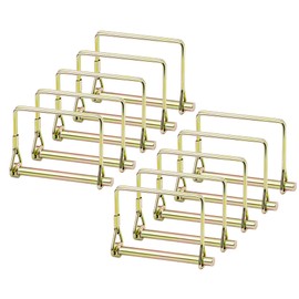 Goreks Trailer Safety Coupler Pin, Square PTO Pin ¼ Inch Shaft Locking Pin for Farm Trailers Wagons Lawn Hitches and Garden (Pack of 10)