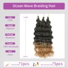 Ocean Wave Braiding Hair 24 Inch 3 Packs Deep Wave