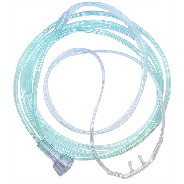 1-Pack Westmed #0567 Adult Comfort Soft Plus Cannula with 7' Kink Resistant Tubing & Threaded Nut