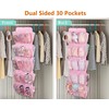 MISSLO 30 Large Pockets Dual Sided Hanging Shoe Organizer for