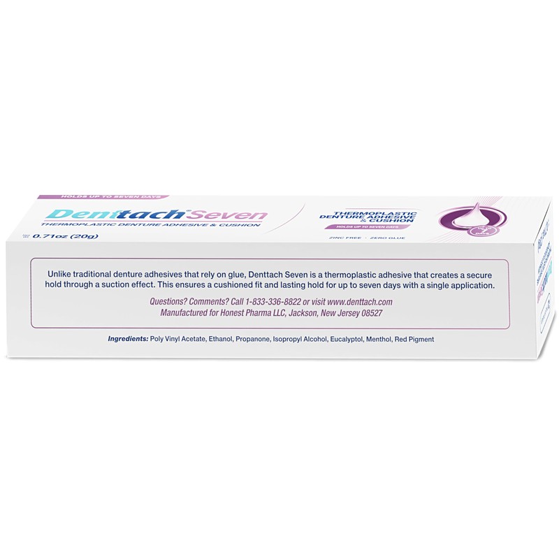 Denttach Denture Adhesive, Thermoplastic Denture Adhesive, Cushion and Reliner, Comfortable,