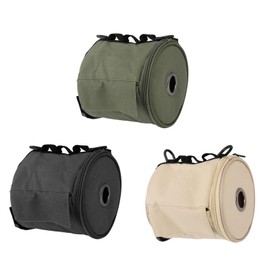 Hanging Toilet Paper Holder, Waterproof Tissue Holder Cat Proof Roll Paper Case Cover Portable and Foldable Roll Storage Bag with Adjustable Strap for Wall Tent Home Office(Khaki)