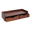 Kate and Laurel Kitt Modern Floating Shelf with Drawers, 28