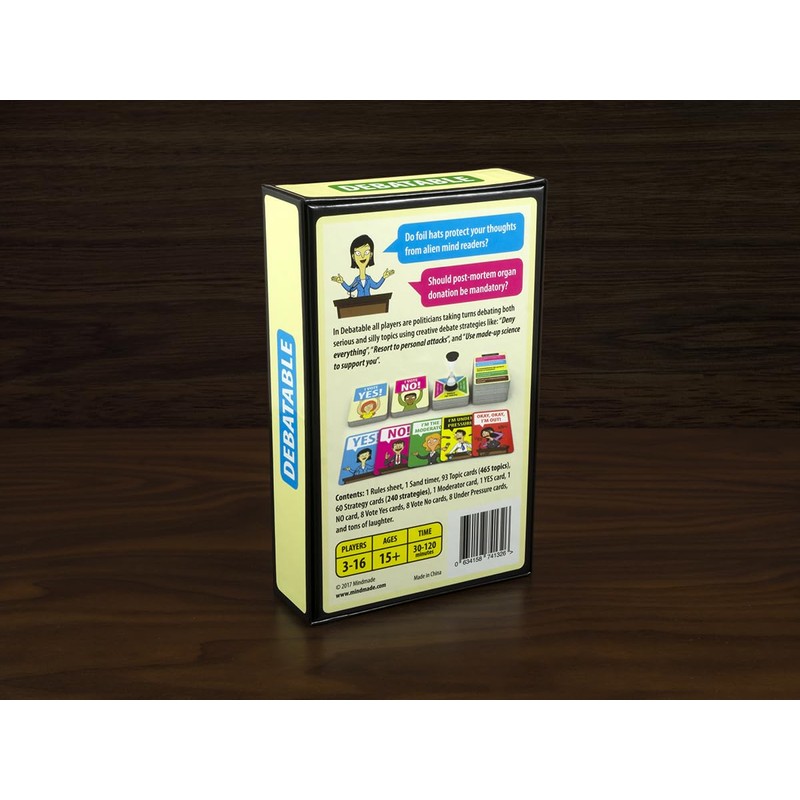 Mindmade Debatable - A Hilarious Party Game for People who