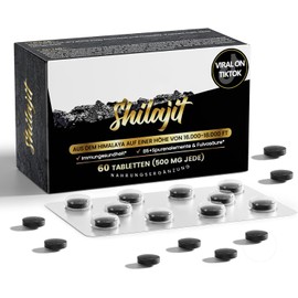 Shilajit Original Himalaya Organic – 30,000 mg High-Potency Tablets, 60 Count | Pure & Convenient Alternative to Resin for Men and Women